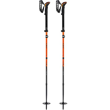 LEKI Sherpa FX Carbon Strong Skistöcke, orange-Denimblue, 120-140cm im Sale